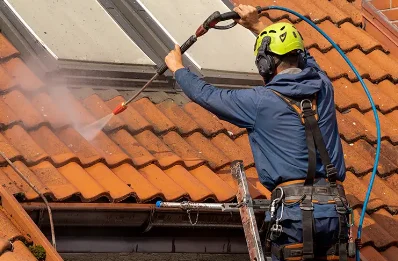 Démoussage et hydrofuge de toiture à Fréville